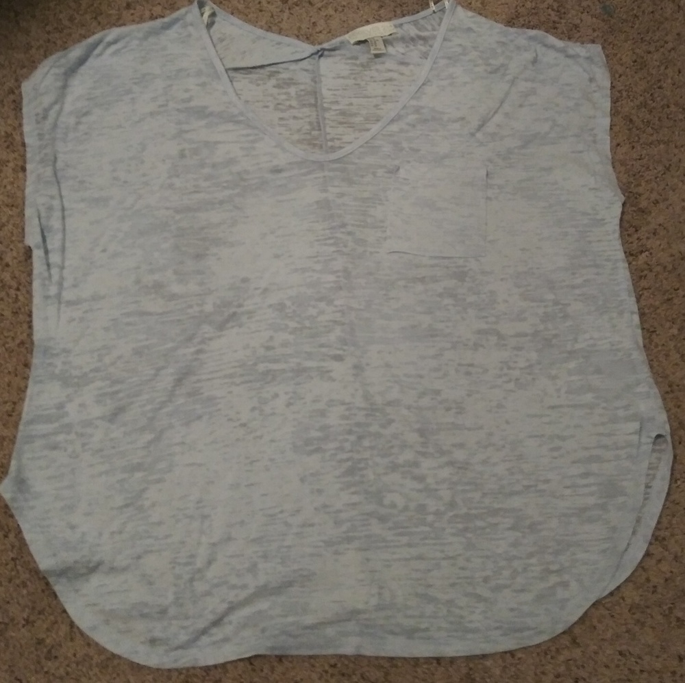 Blue Forever 21 Plus Size Shirt